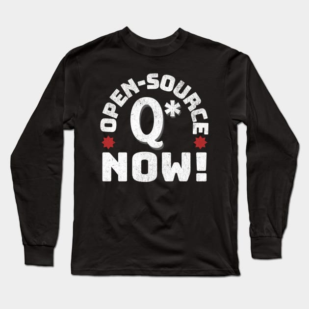 Open-Source Q* Now! Long Sleeve T-Shirt by Distinct Designs NZ